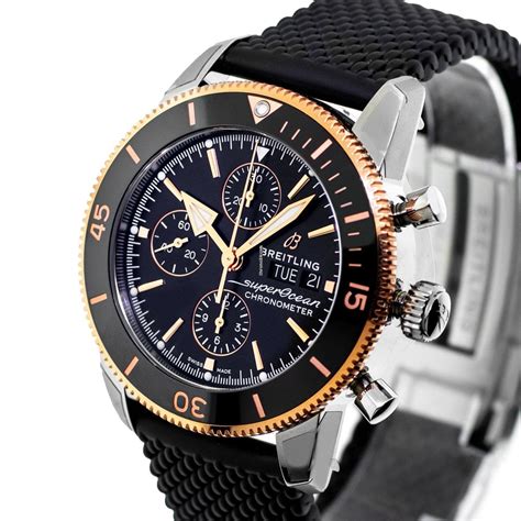 breitling superocean heritage 46mm rose gold|superocean heritage b01 chronograph 44.